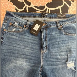 Fashion Nova Jeans- Size 18- Tabitha Mid Rise Skinny- Medium Wash